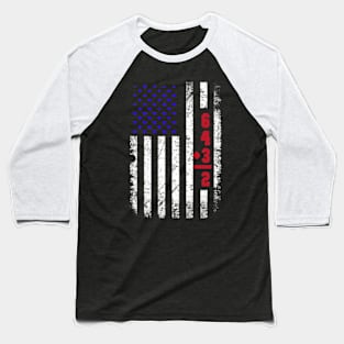 Baseball Lover 6+4+3=2 American Flag Baseball Baseball T-Shirt